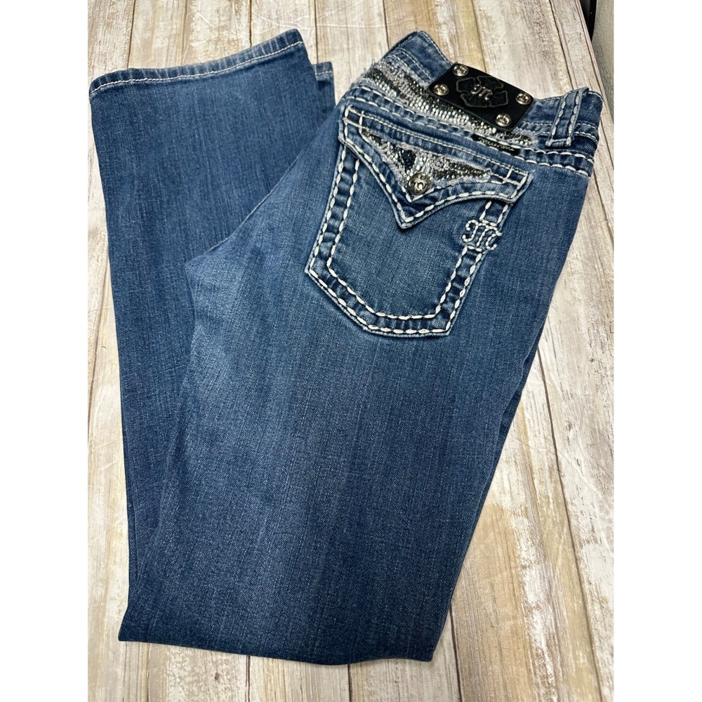 Miss‎ Me Bootcut Jeans Flap Pocket Women's 30x29"